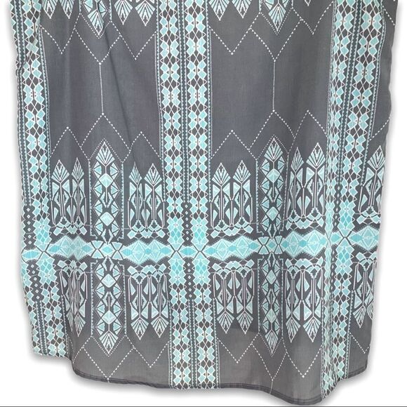 Olive & Oak Aztec Flowy Turquoise Tank Top - Picture 7 of 8